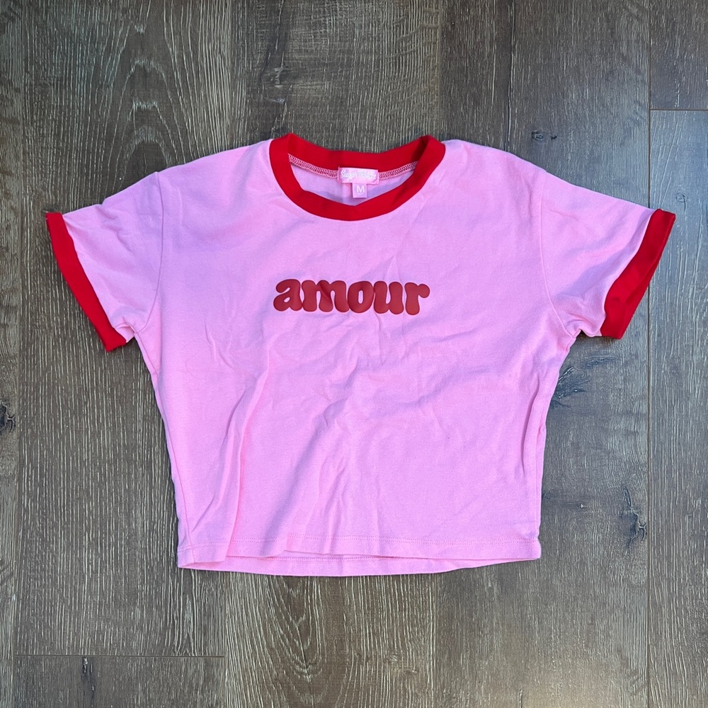 Sugar Thrillz + Dollskill Baby Ringer Tee / Size Medium